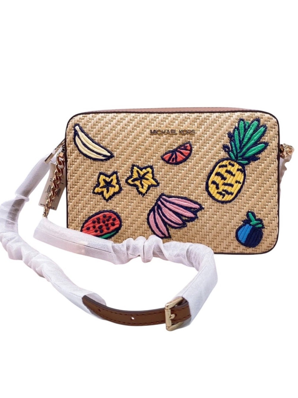 Michael Kors Lg Jet Set East West Island Escape NWT
